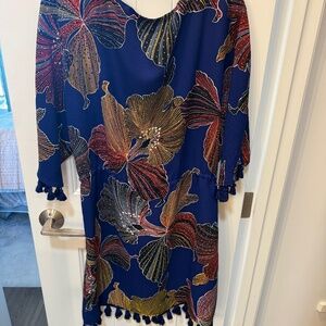 Tina Turk Floral dress with tassels size 8